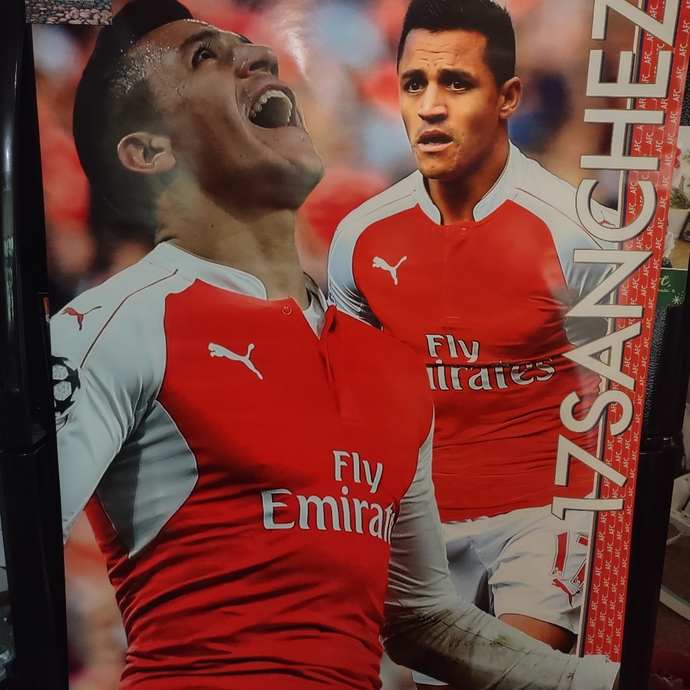Arsenal FC Poster Alexis Sanchez